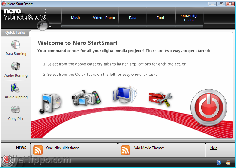 Nero Multimedia Suite 12.5.01200 Screenshot