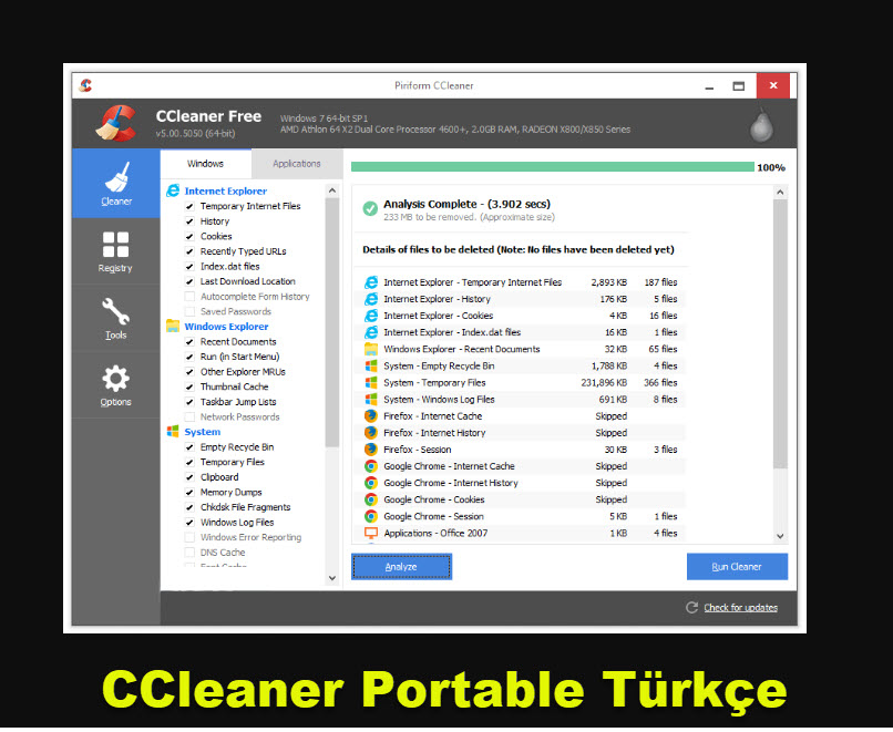 Ccleaner Portable Turkce 3