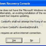 Recovery Console Prompt 12
