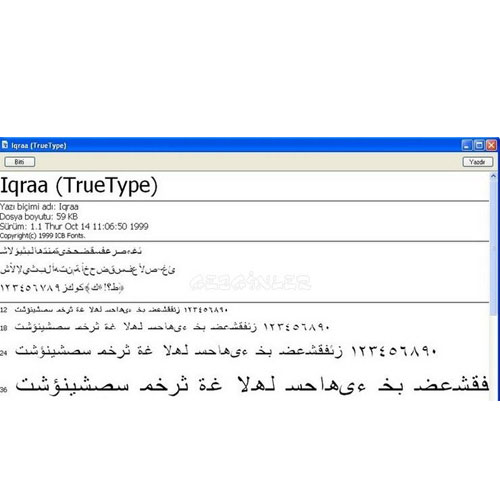 Arapça font programı türkçe bedava indir, arapça yazı stili ücretsiz yükle