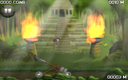 Android ve iPhone için ormanda iplerle asılıp sallanarak kaçmaya çalışma oyunu