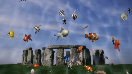 Something Fishy: 3D Desktop Aquarium Üç Boyutlu Akvaryum Ekran Koruyucusu