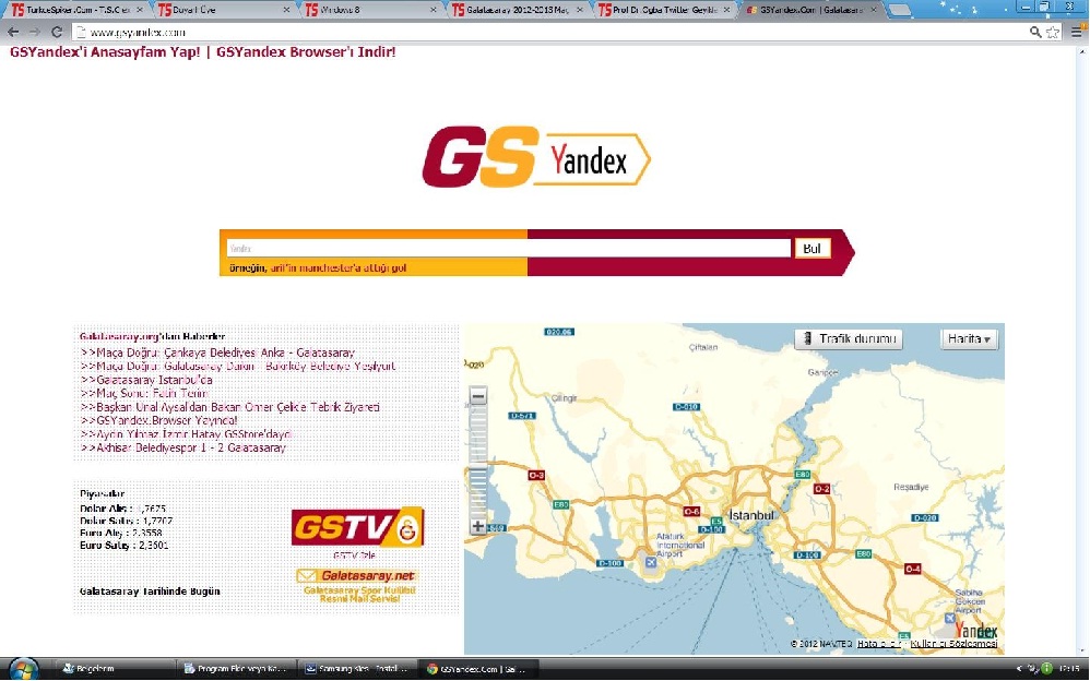 Yandex Browser Galatasaray Yandex Browser GS Temalı İnternet Tarayıcısı