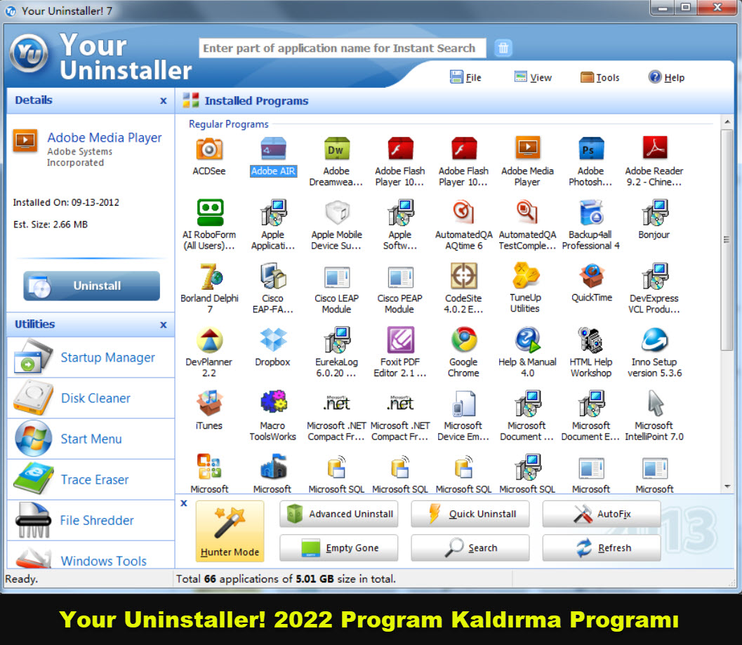 Your Uninstaller 2022 Program Kaldirma Programi 1