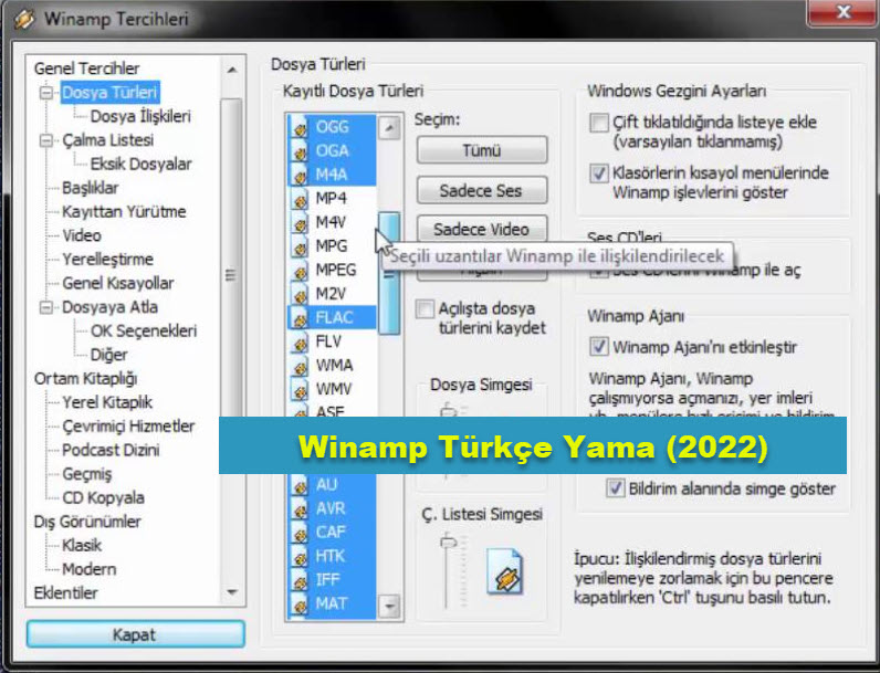 Winamp Turkce Yama 2022 2