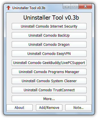 Comodo Uninstaller Tool
