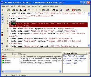 Ücretsiz en iyi HTML editörü ve website doğrulama kod kontrolü programı indir