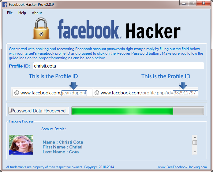 Facebook Hacker Pro