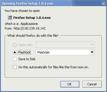 Override Default Download Manager With Flashgot