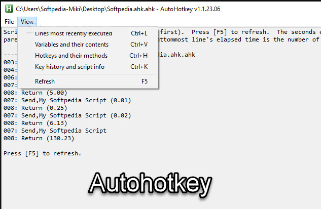 Autohotkey Programı Ekran Görüntüsü