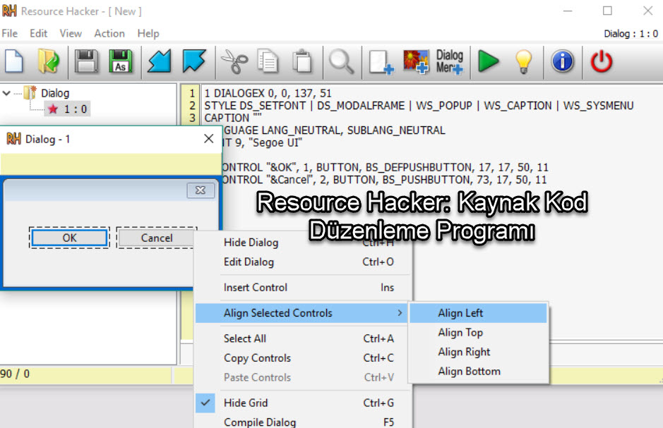 Resource Hacker: Kaynak Kod Düzenleme Programı