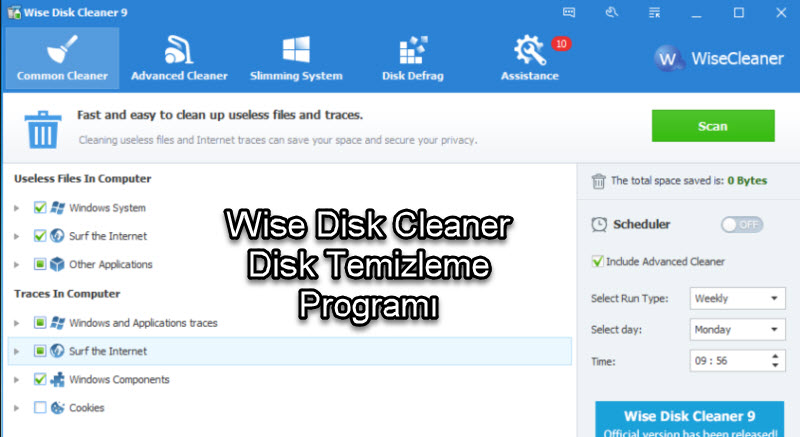 Wise Disk Cleaner - Disk Temizleme Programı