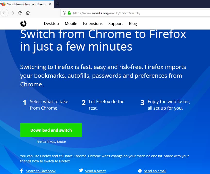 Switch From Chrome To Firefox In Just A Few Minutes