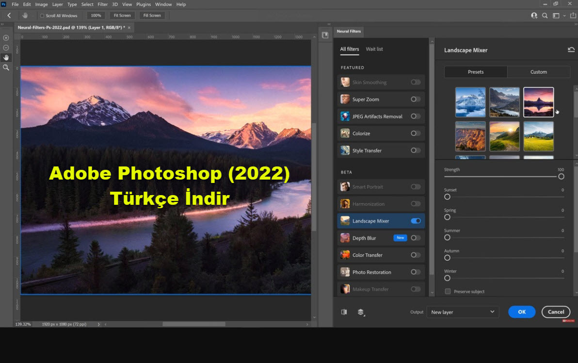 Adobe Photoshop 2022 Turkce 1
